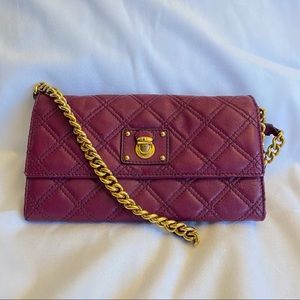 Marc Jacobs Burgundy Quilted Leather Crossbody Bag LIKE NEW